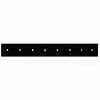 6.5' x 6" x 3/8" High Carbon Steel Cutting Edge Center Punch Blade - Western Standard Snowplow