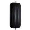 6.5&quot; x 16&quot; Black Ribbed Flat Back Mirror - universal