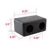 6.75" x 3.75" x 2.5" Poly Dock Bumper with 4.25" Hole Centers