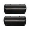 68-70 Chevrolet Bel Air Armrest Base & SS Molding Kit - Black Plastic Pair