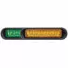 6&quot; LED Thin Low Profile Warning Light - Dual Color Green / Amber, Clear Lens - 12 LEDs