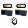 6&quot; Oval Amber Strobe &amp; Oval Mounting Box &amp; Strobe Controller Kit