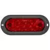 6&quot; Oval Red LED Stop/Turn/Taillight with Integrated Flange Mount