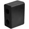 6&quot; x 3.25&quot; x 2.75&quot; Extruded Rubber Dock Bumper with 2.5&quot; Hole Centers