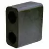 6&quot; x 5.125&quot; x 3&quot; Rubber Dock Bumper with 3&quot; Hole Centers