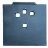 6" x 6" x 3/4" Carbide Anti-Wear Plate for Cutting Edge Blade with 1/2" Bolts