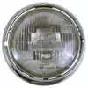 7" Round Halogen Headlight with Chrome Door & Metal Housing
