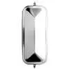 7" x 16" V-Back stainless-steel mirror head