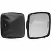 Black Plastic Mirror Head with Convex Glass - 6.5" x 6" - Velvac 704153