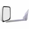 Left 2020 White Mirror Assembly - Standard Head for 96" Wide Body - Fits GM - Velvac 714911