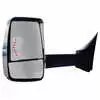 Left 2020XG Heated Remote / Manual Mirror Assembly with Signal Arrow for 102" Body Width - Chrome - Fits Ford E Series - Velvac 716393
