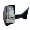 Left 2020XG Heated Remote / Manual Mirror Assembly with Blind Spot Camera and Signal Arrow for 96" Body Width - Black - Fits GM - Velvac 717555