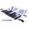 73-91 Chevrolet Blazer Cab Floor Pan with backing plate - Right Side