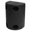 7.5" x 5.562" x 3.72" Rubber Dock Bumper with 5.3" Hole Centers