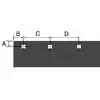 7.5' x 6" x 1/2" High Carbon Steel Cutting Edge Blade Kit - Fisher XLS