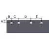 7.5' x 6" x 1/2" High Carbon Steel Cutting Edge Blade Kit - Western Pro Plow