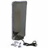 7&quot; x 16&quot; Heated Polished Stainless Steel West Coast Mirror Head - universal