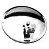 8-1/2" Duraball Offset Mount Convex Mirror, Stainless Steel