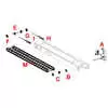 8' Hopper Spreader Conveyor Chain that fits Swenson MDV - 04043-075-08 & Meyer MDV - 62343 1457112