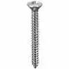 8 X 1-1/2" Phillips Oval Head Tap Screw - Chrome