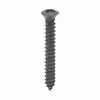 #8 x 1-1/2" Phillips Oval Head Tapping Screw with Standard Head - Black Oxide