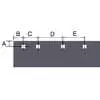 8' x 6" x 1/2" High Carbon Steel Cutting Edge Blade - Western Pro Plus & Blizzard 8000HD