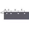 8' x 6" x 1/2" Steel Cutting Edge Blade - Replaces Boss STB03003 1304752