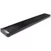 82" Wide x 12" Deep - Rear Steel Step Bumper with Grip Strut Surface - Powder Coated Black