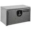 Diamond Tread Aluminum Toolbox with Stainless Steel T-Handle Latch - 14" x 12" x 24"