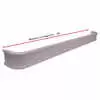 85" Front Bumper - Powder Coated White