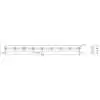8.5' x 8" x 1-1/2" Rubber Cutting Edge Blade, 9-hole Pattern on the Blade - Fits Meyer C-8.5