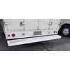 86" Wide x 12" Deep - Rear Steel Step Bumper - Powder Coated White