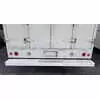 86" Wide x 12" Deep - Rear Steel Step Bumper - Powder Coated White