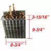 9-5/8"L x 10"W x 3-5/16"D Heater Core - Fits Freightliner, Chevrolet & Navistar