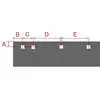 9'  x 8" x 3/4" Steel Highway Punch Cutting Edge Blade
