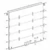 90"W x 90"H Replacement Door for Whiting Style Roll-up Doors with 2" Rollers