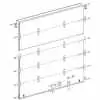 90"W x 90"H Replacement Door for Whiting Style Roll-up Doors with 2" Rollers