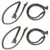 94-04 Ford Mustang  Upper & Lower Door Seal Weatherstrip - 4 Piece Kit - Driver and Passenger Side
