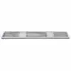 95&quot; Wide x 12&quot; Deep - Rear Steel Step Bumper with Grip Strut Surface - White