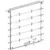 96&quot;W x 90&quot;H Replacement Roll-Up Door for Whiting Style Doors with 2&quot; Rollers