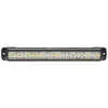 9.75" Surface Mount Warning Tricolor, 36 LED Amber/Green/White Clear Lens