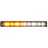9.75" Surface Mount Warning Tricolor, 36 LED Amber/Green/White Clear Lens