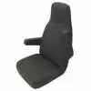 All Black Cloth High Back Seat without lumbar support