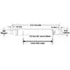 Angle Cylinder with Smart Lock - Replaces Boss HYD09733