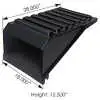 Battery Box Cover with Yellow Clips Assembly, 23.375" x 15.25" x 11.125" - Fits Freightliner