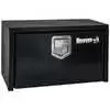 Black Steel Underbody Truck Tool Box With Paddle Latch - 18"H x 18"D x 24"L
