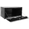 Black Steel Underbody Truck Tool Box with Stainless Steel Door - 18" x 18" x 48"