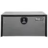 Black Steel Underbody Truck Tool Box with Stainless Steel Door - 18" x 18" x 48"