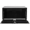 Black Steel Underbody Truck Tool Box with Stainless Steel Door - 18" x 18" x 48"