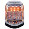 Chrome Cab Marker Light Amber with Clear Lens